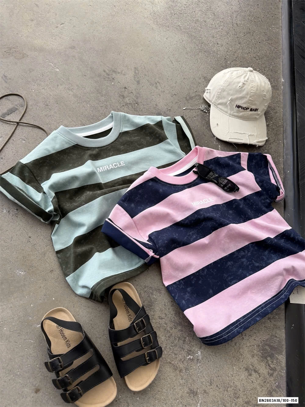 ÁO THUN KẺ MIX SHORT TÚI HỘP