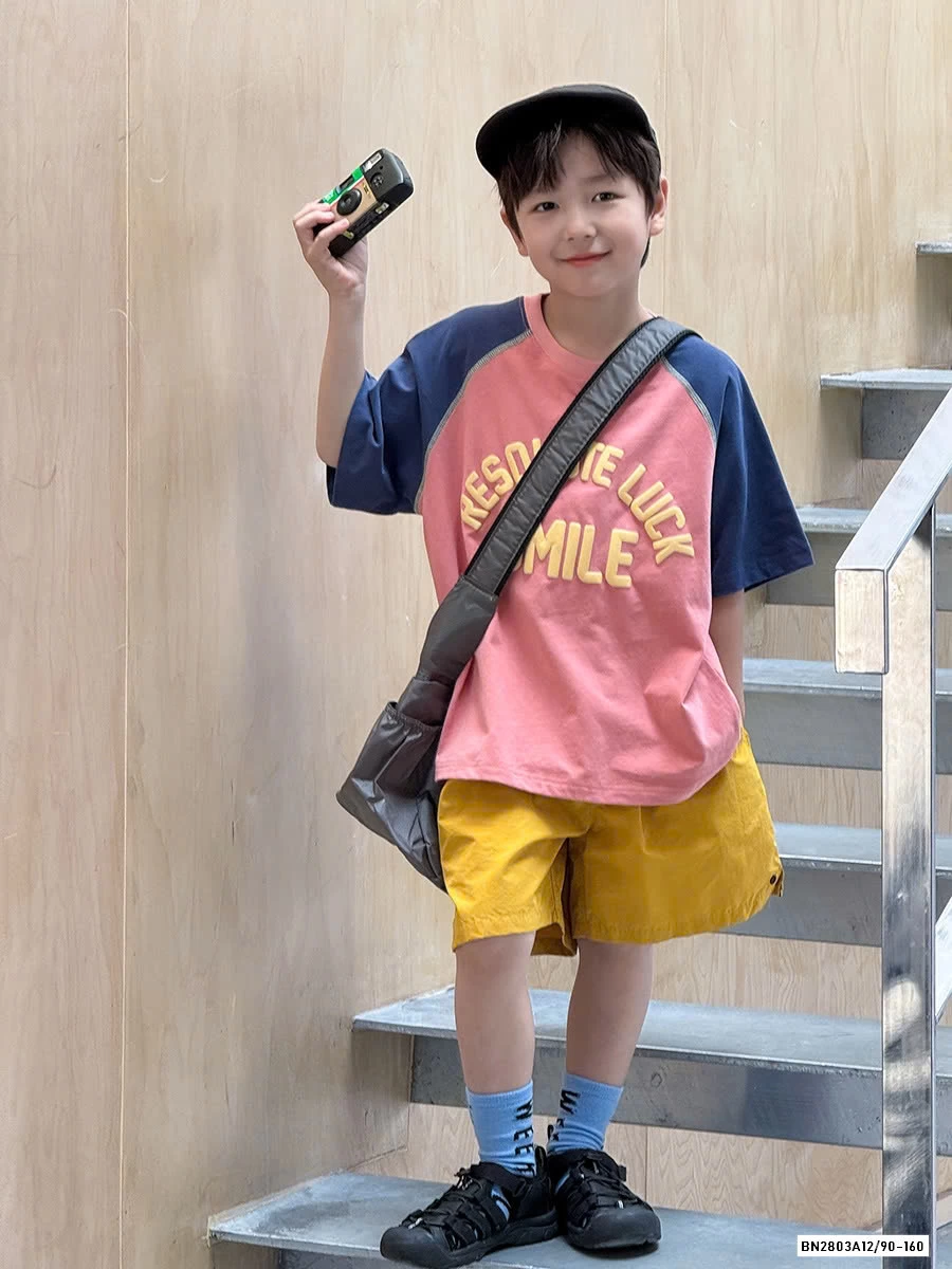 ÁO THUN PHỐI MÀU TAY AMBB