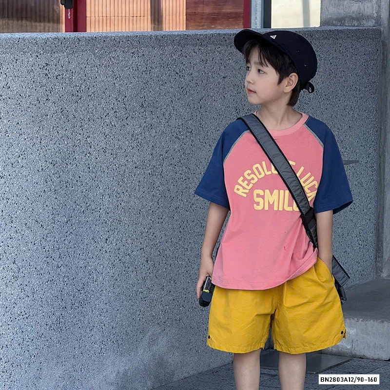 ÁO THUN PHỐI MÀU TAY AMBB