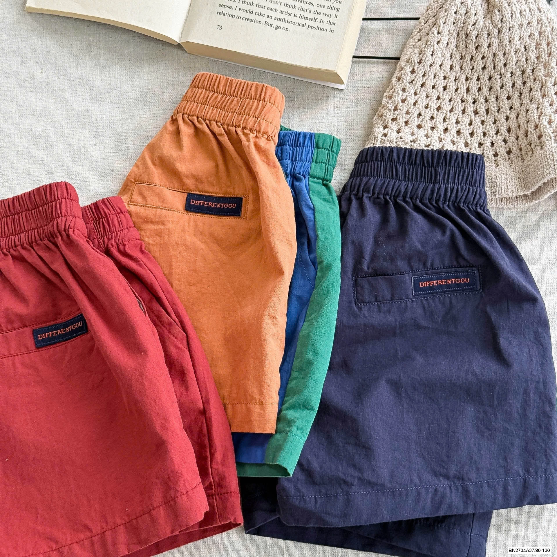 SHORT THÔ MỀM PHỐI MÀU ADBABY