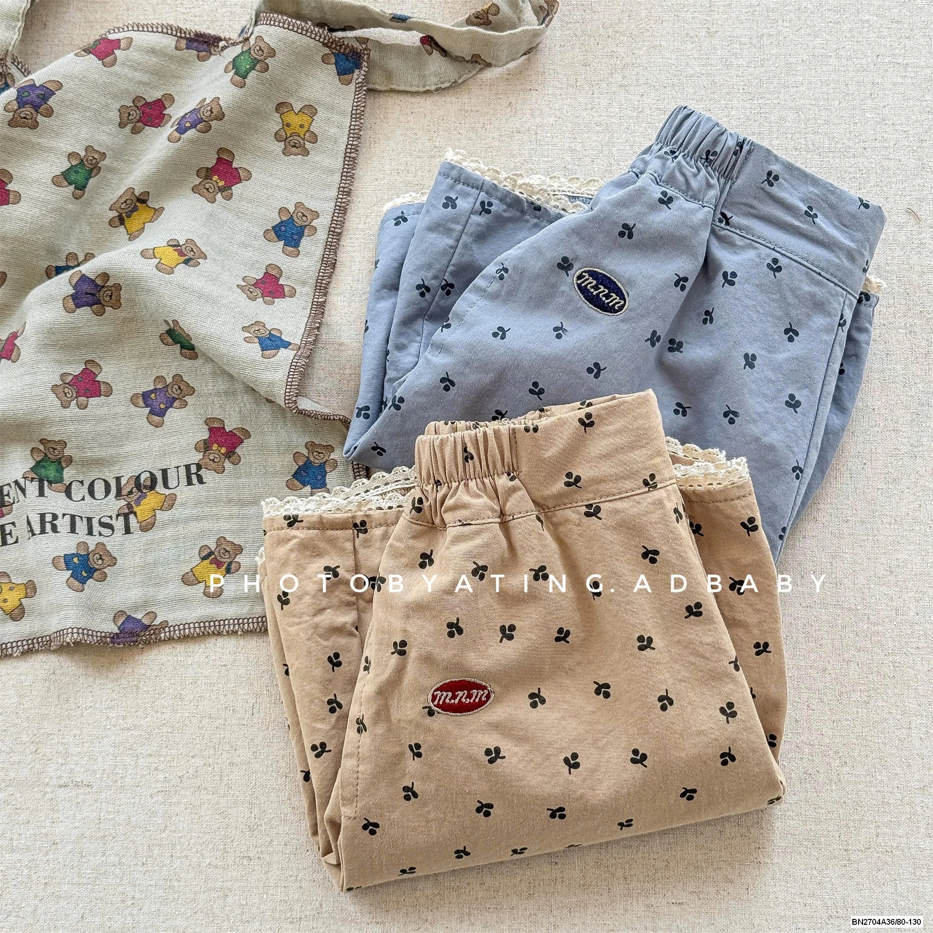 SHORT THÔ IN HOA NHÍ ADBABY