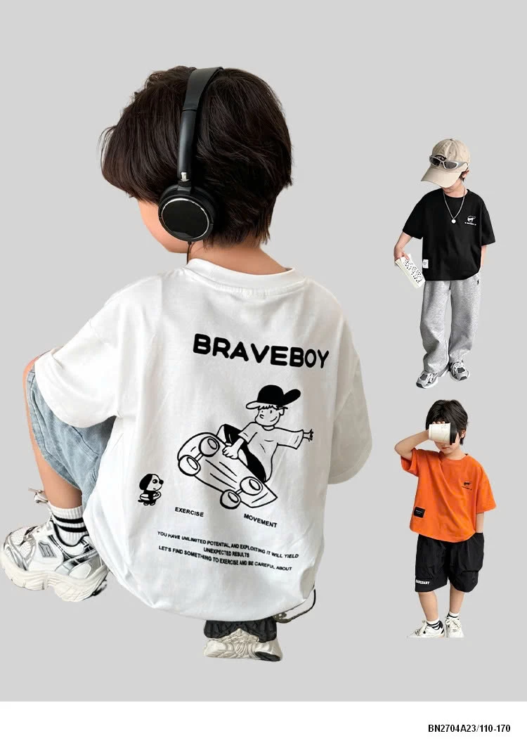 ÁO THUN BRAVEBOY IN HÌNH LƯNG