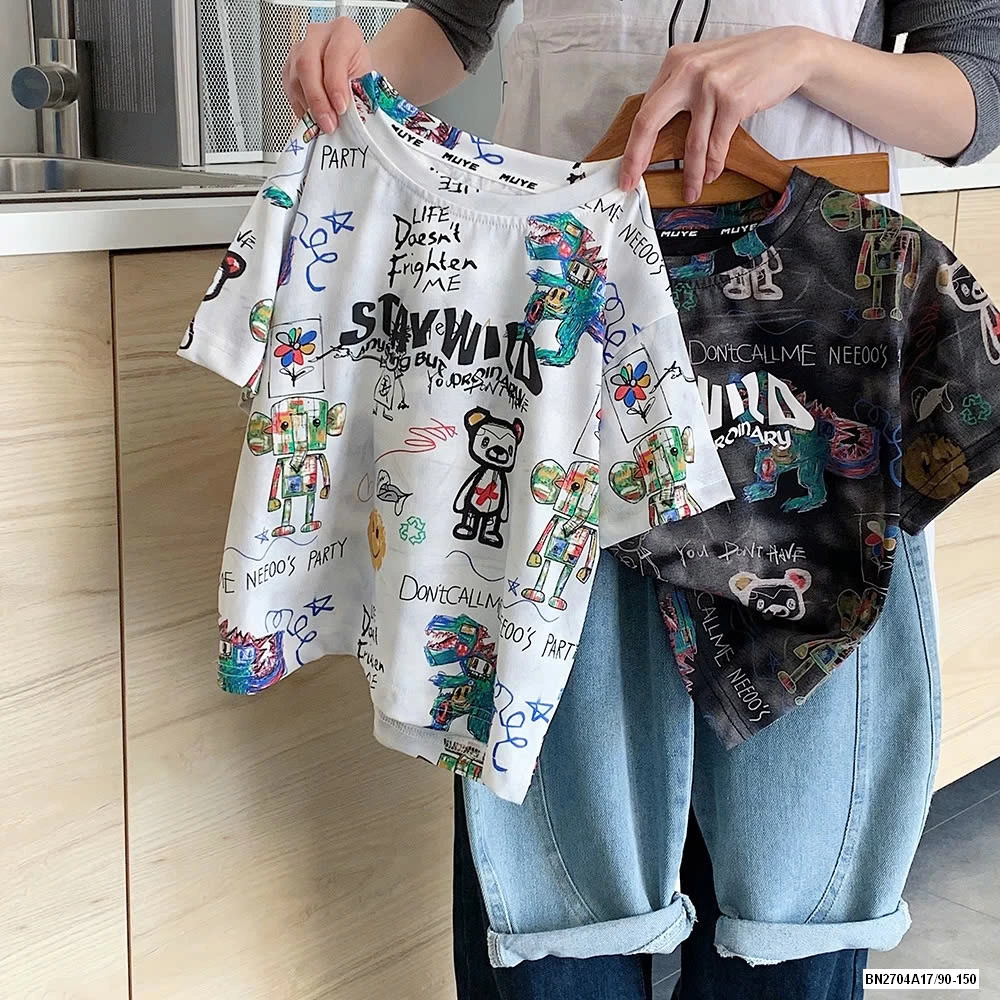 ÁO THUN IN HỌA TIẾT GẤU