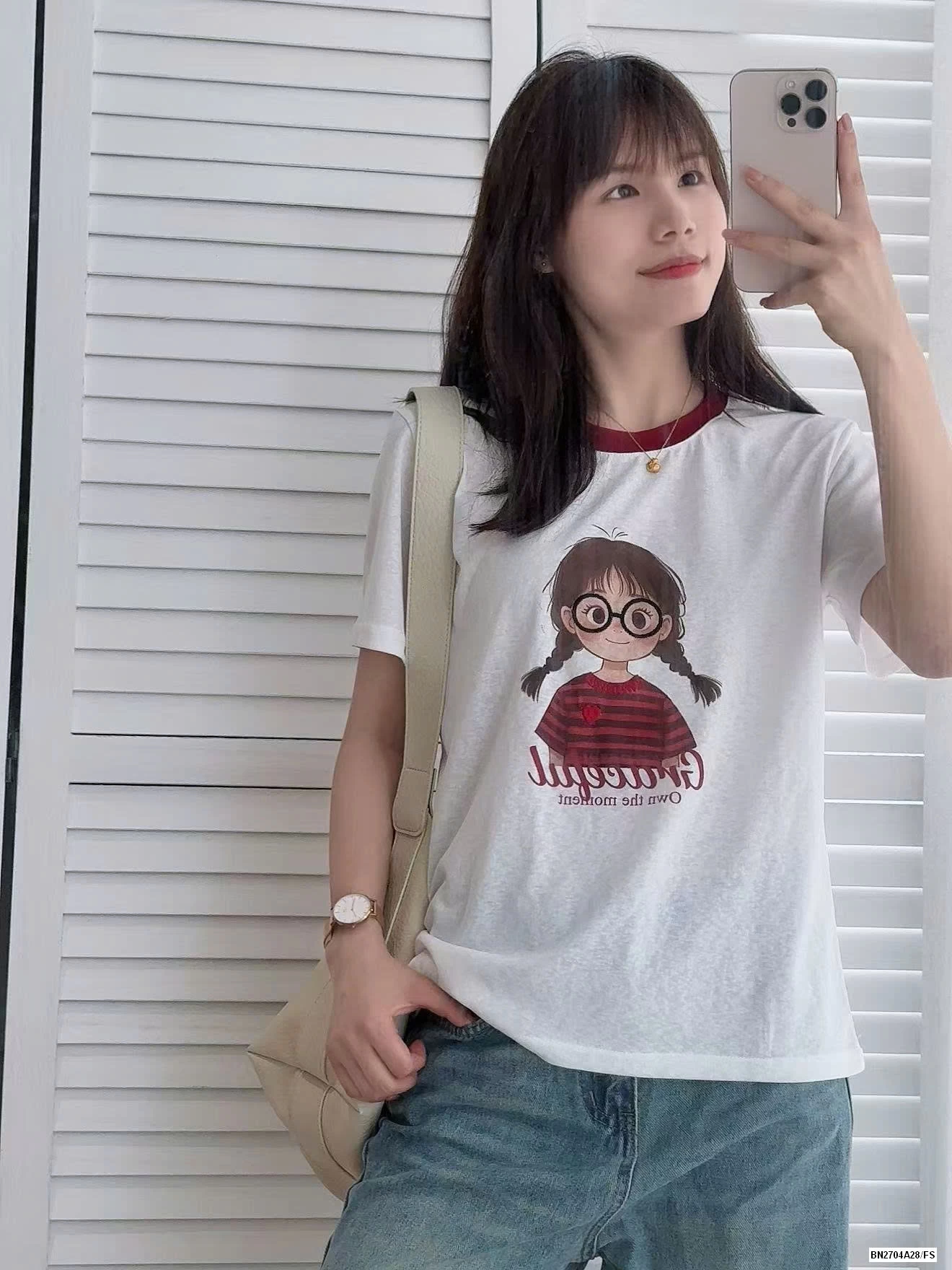 ÁO THUN IN HÌNH BÉ GÁI