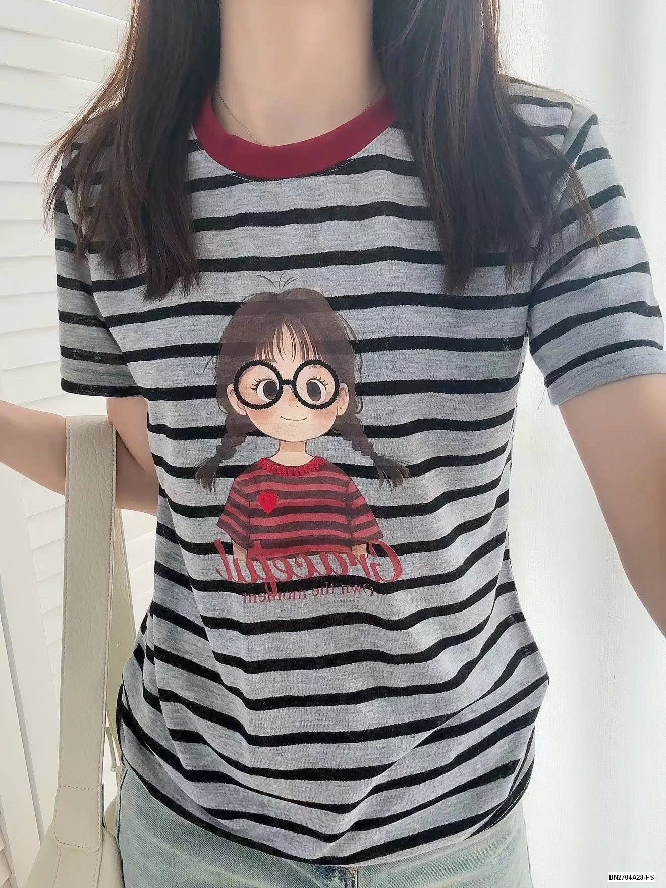 ÁO THUN IN HÌNH BÉ GÁI