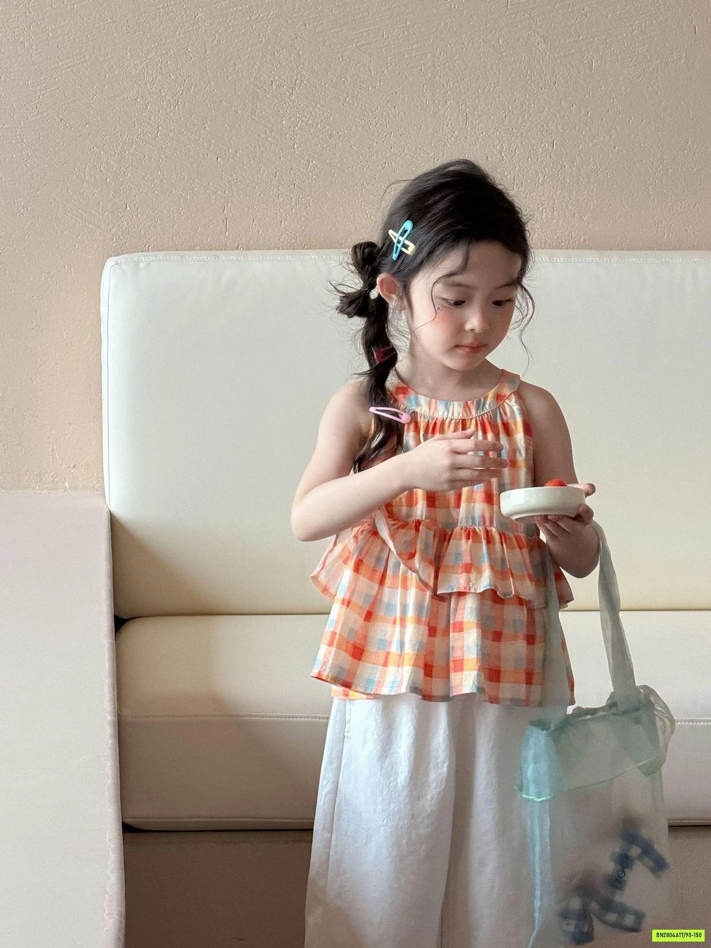 ÁO BABYDOLL CAM MIX QUẦN SUÔNG