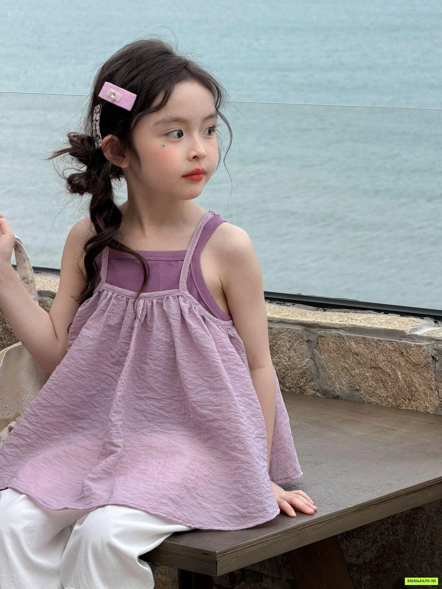 ÁO BABYDOLL TÍM MIX QUẦN SUÔNG