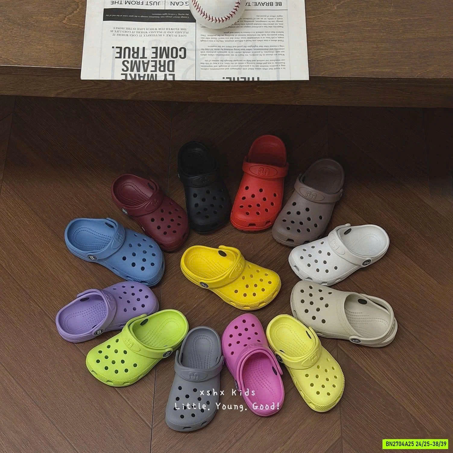 CROCS TRƠN MÀU CAO CẤP