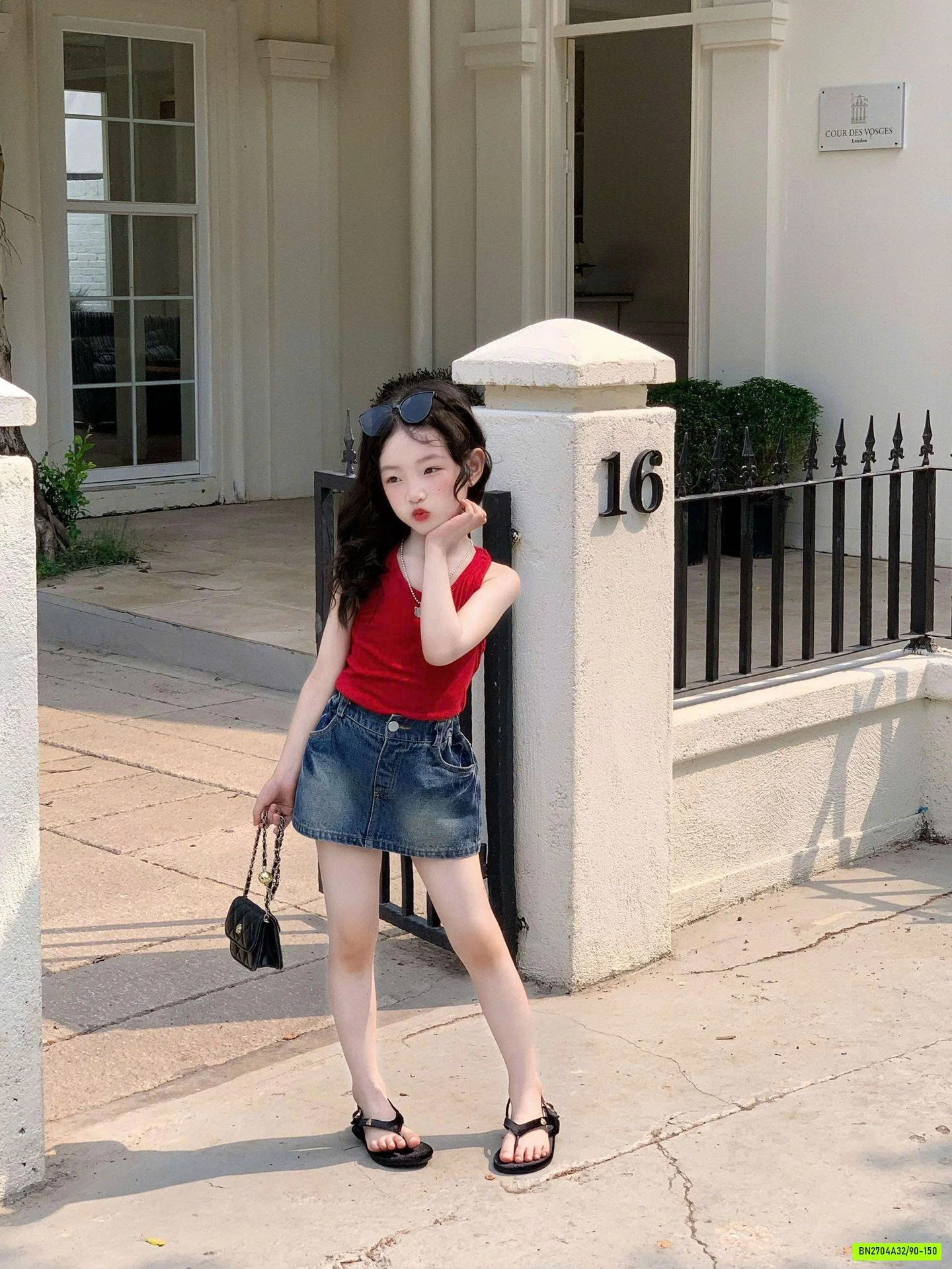 ÁO CỔ YẾM MIX CV JEANS