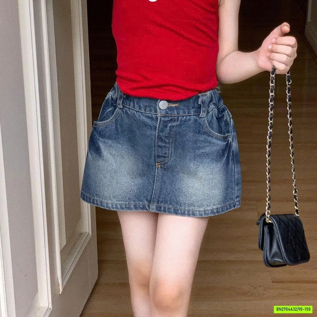 ÁO CỔ YẾM MIX CV JEANS