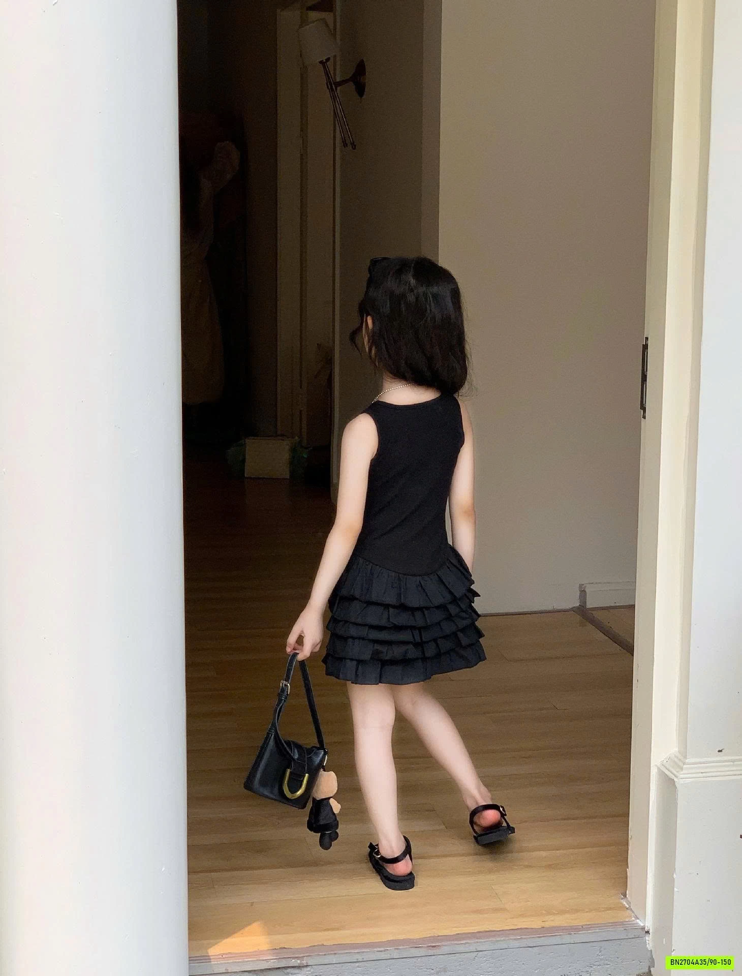 SÉT VÁY ĐEN GIẢ 2 LỚP XẾP TẦNG