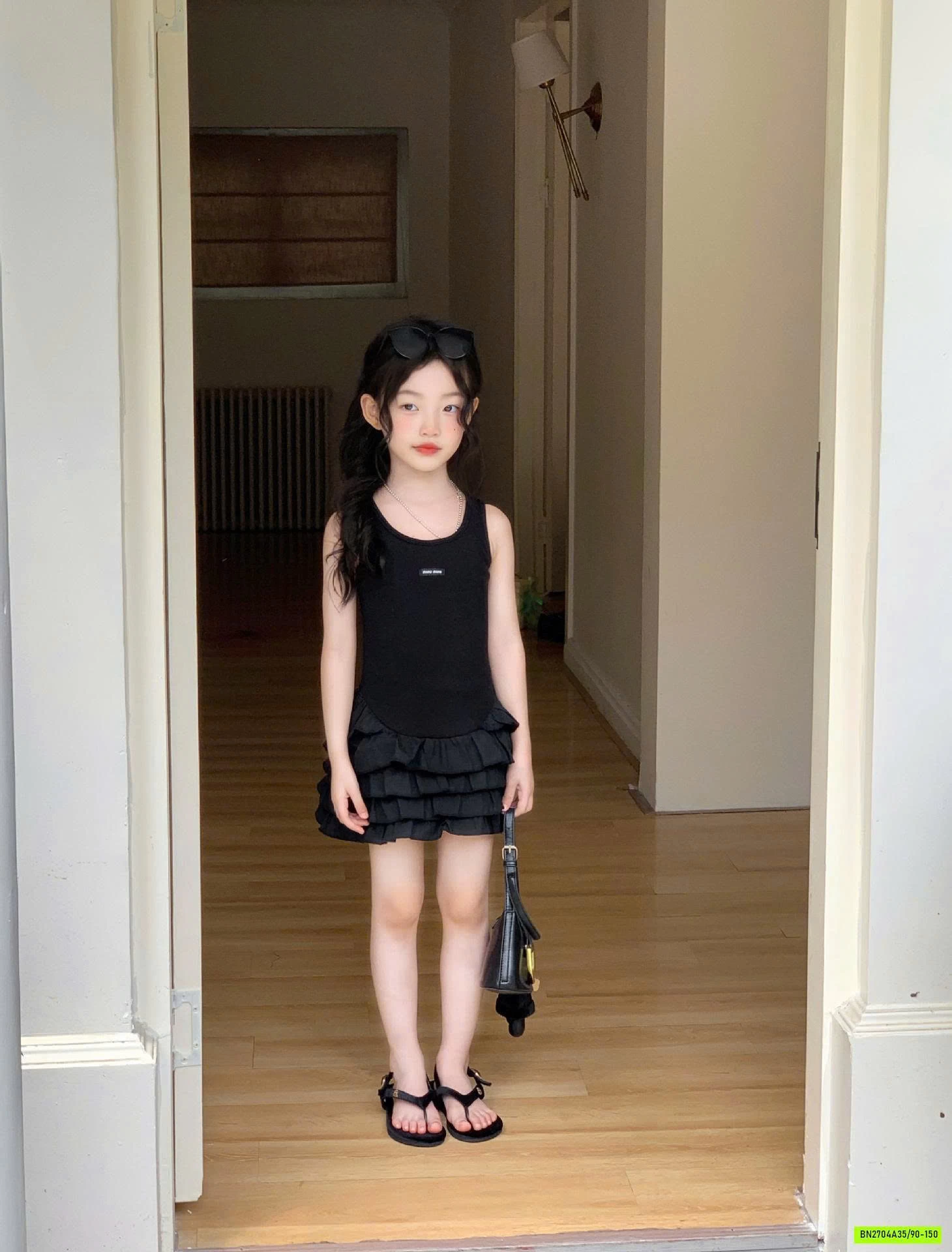 SÉT VÁY ĐEN GIẢ 2 LỚP XẾP TẦNG