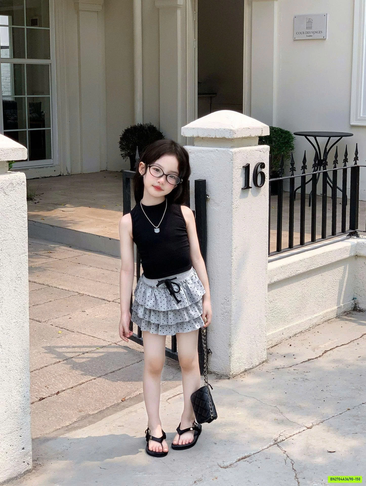 ÁO SÁT NÁCH MIX CV XÁM XẾP TẦNG