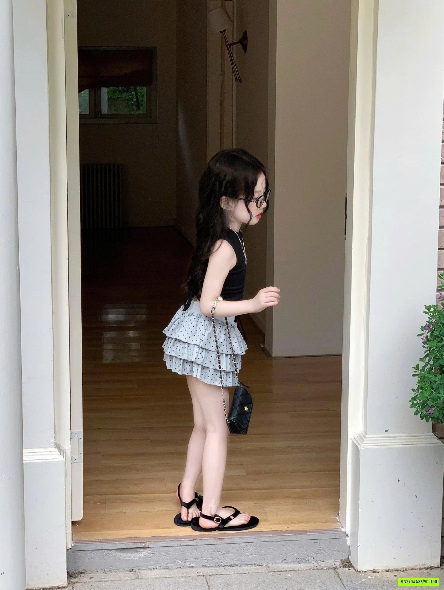 ÁO SÁT NÁCH MIX CV XÁM XẾP TẦNG