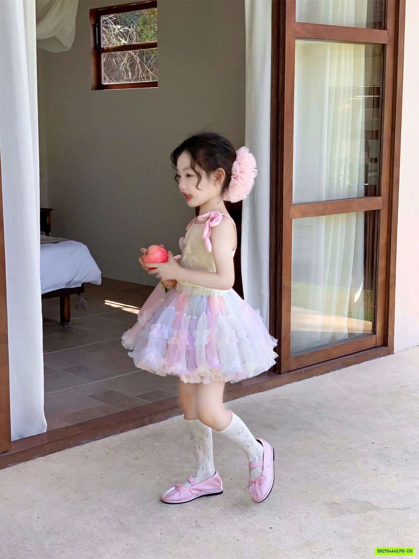 ÁO 2 DÂY MIX CV TUTU SẮC MÀU