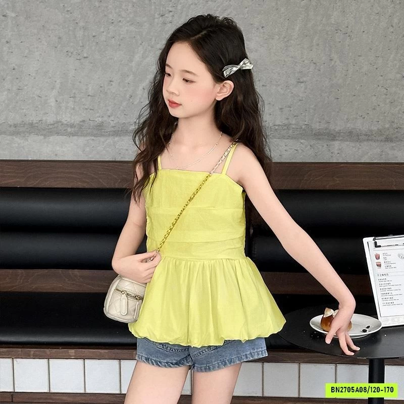 ÁO BÍ 2 DÂY MIX SHORT JEANS