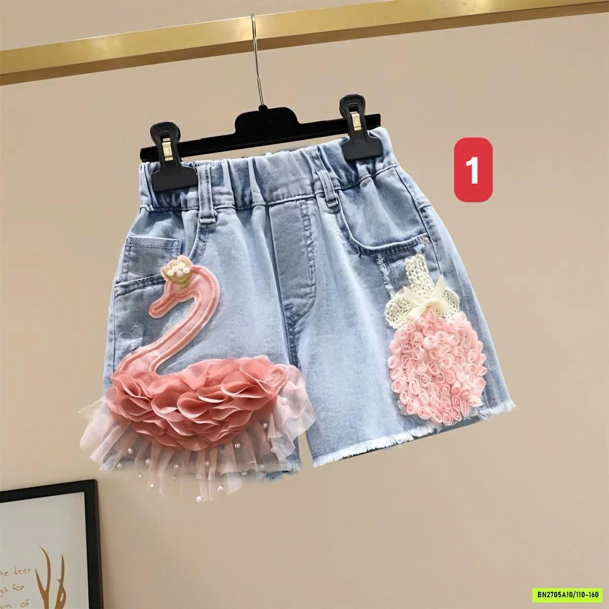 QUẦN SHORT JEANS BÉ GÁI