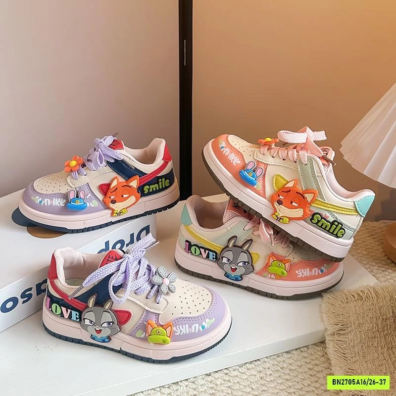 GIÀY ZOOTOPIA BUỘC DÂY BÉ GÁI