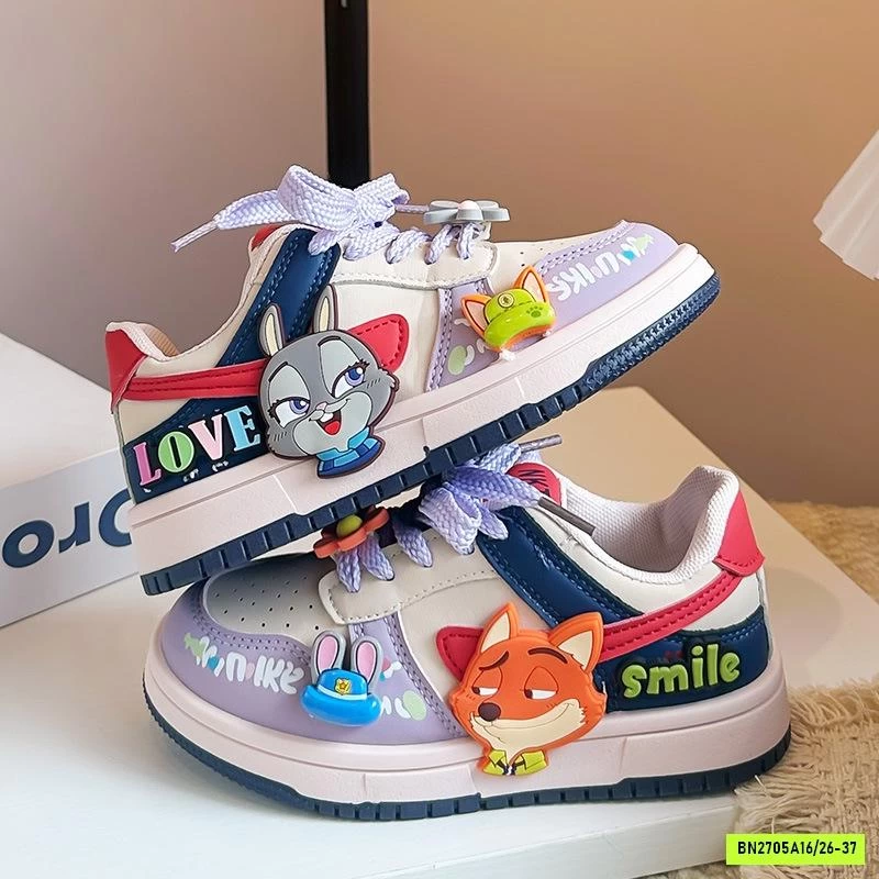 GIÀY ZOOTOPIA BUỘC DÂY BÉ GÁI