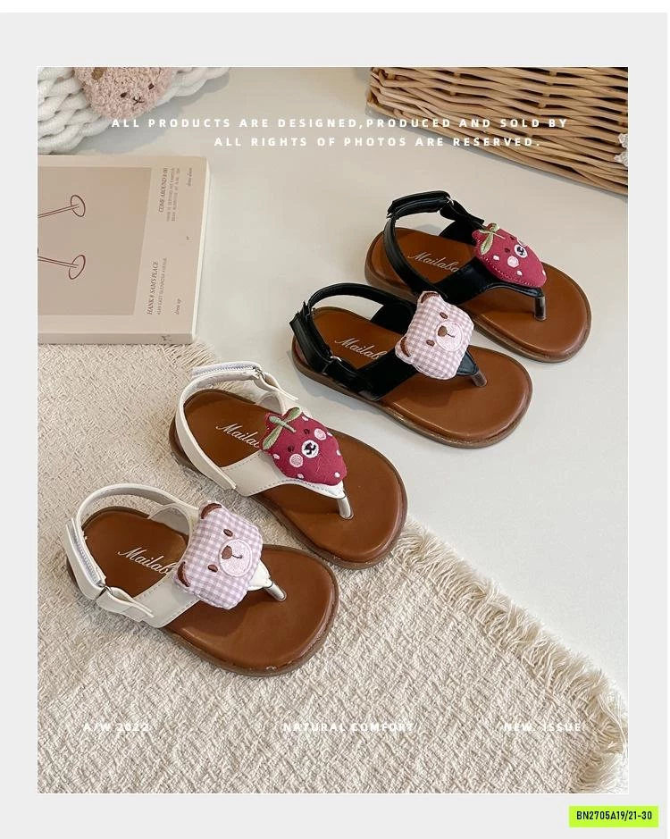 SANDAL XỎ NGÓN GẤU CARO