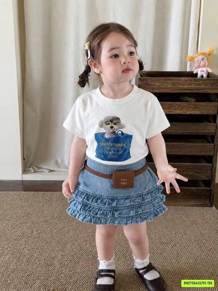 SÉT ÁO GẤU MIX CV JEANS T&QKIDS