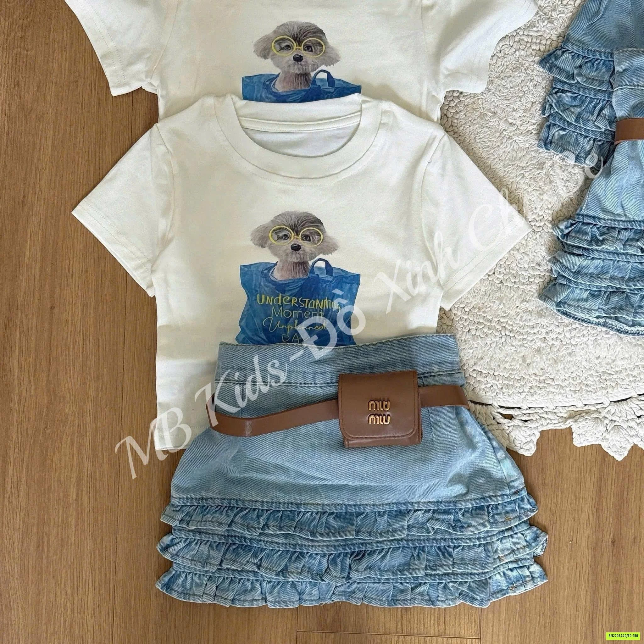SÉT ÁO GẤU MIX CV JEANS T&QKIDS