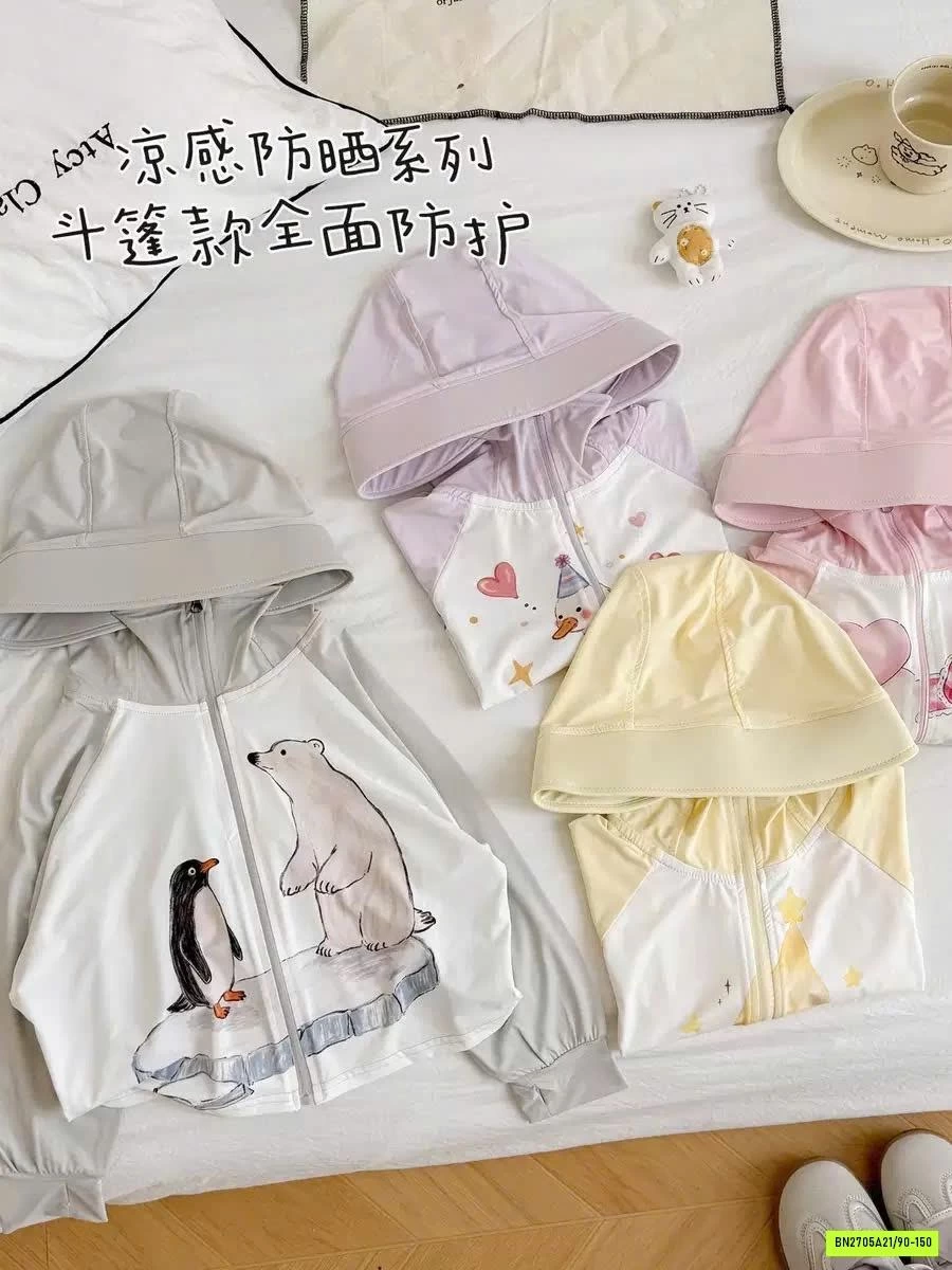 KHOÁC CHỐNG NẮNG IN HÌNH DỄ THƯƠNG
