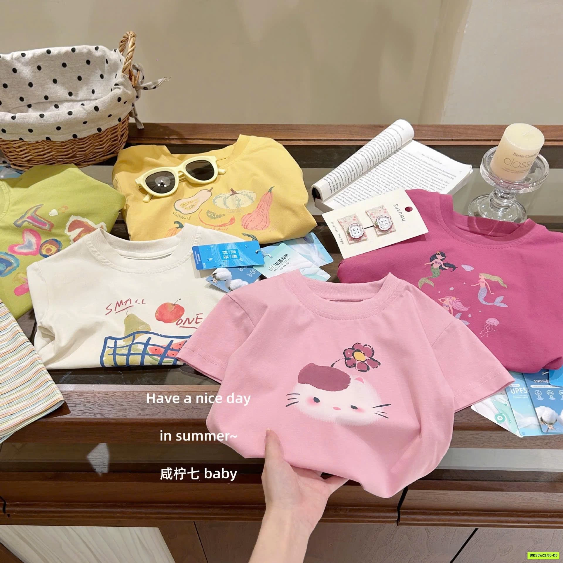 ÁO THUN MIX LEGGING KẺ TBABY