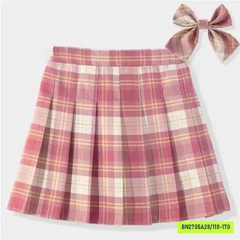 CHÂN VÁY XẾP LY CARO