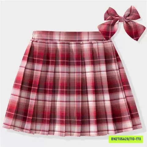 CHÂN VÁY XẾP LY CARO