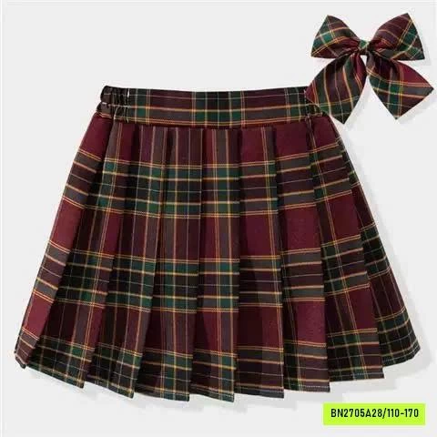 CHÂN VÁY XẾP LY CARO