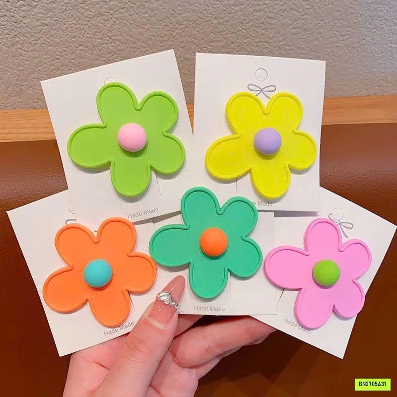 SET 6 KẸP TÓC HOA BÉ GÁI