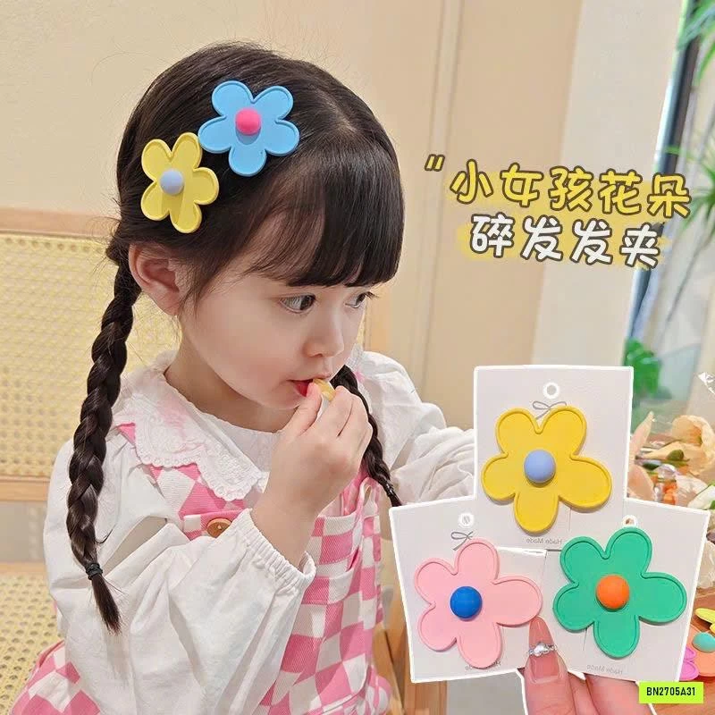 SET 6 KẸP TÓC HOA BÉ GÁI