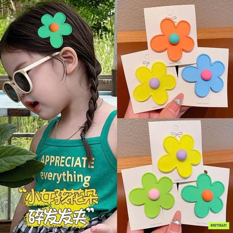 SET 6 KẸP TÓC HOA BÉ GÁI