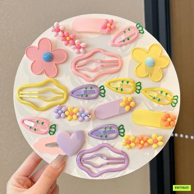 SÉT 6 KẸP TÓC HOA XINH