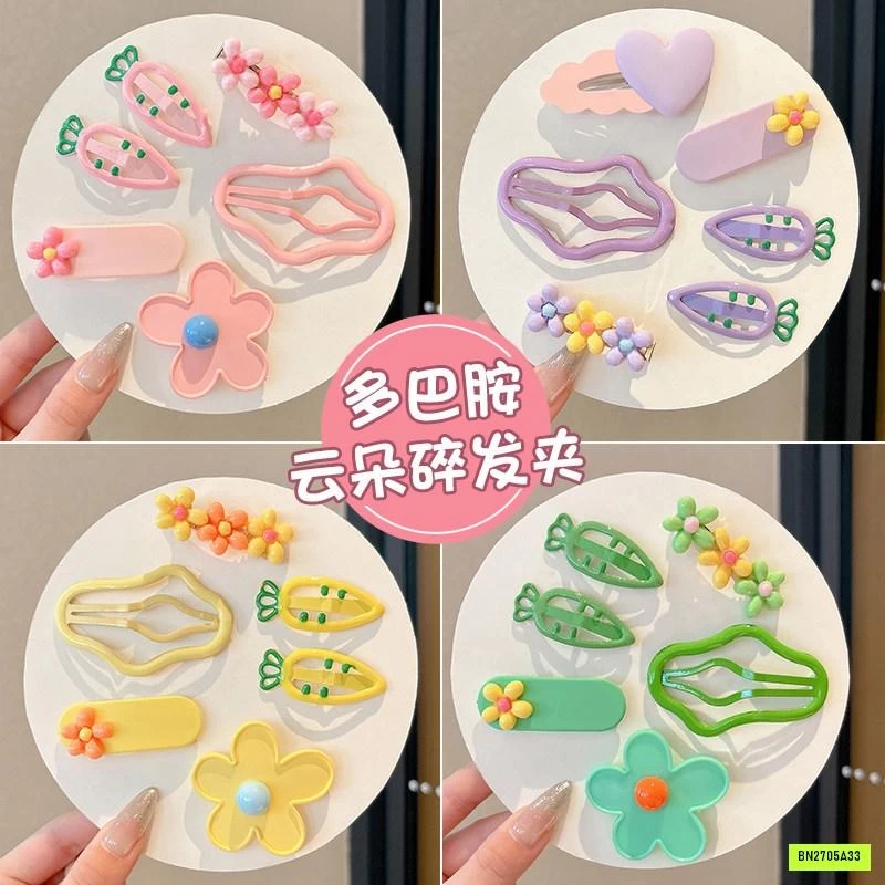 SÉT 6 KẸP TÓC HOA XINH