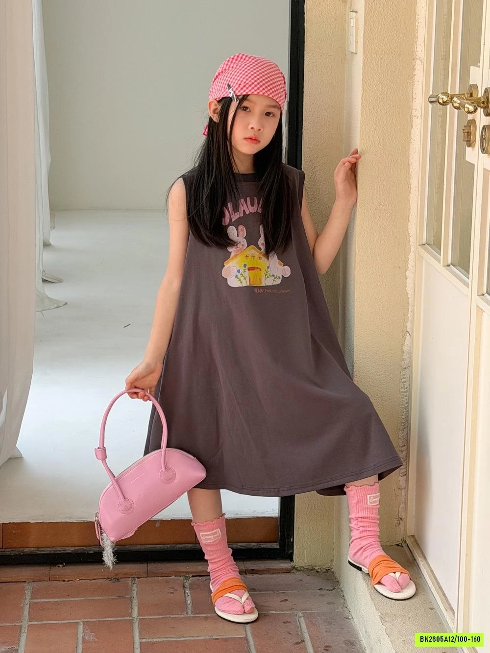 ĐẦM COTTON SÁT NÁCH DÁNG XÒE KUMAI