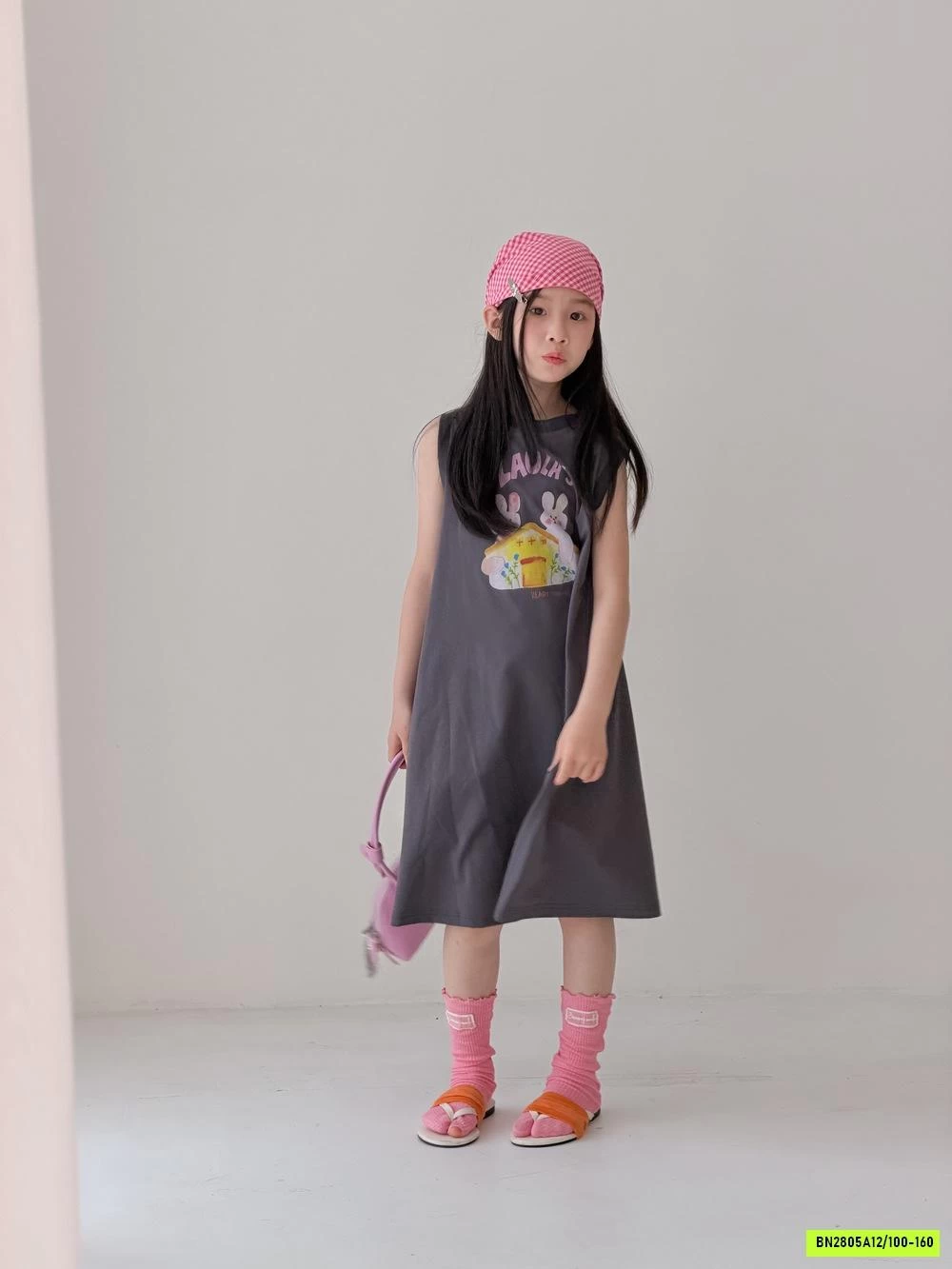 ĐẦM COTTON SÁT NÁCH DÁNG XÒE KUMAI