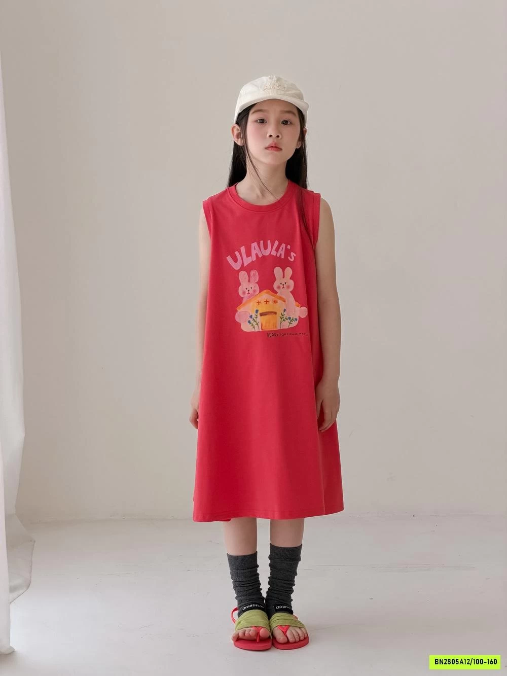 ĐẦM COTTON SÁT NÁCH DÁNG XÒE KUMAI