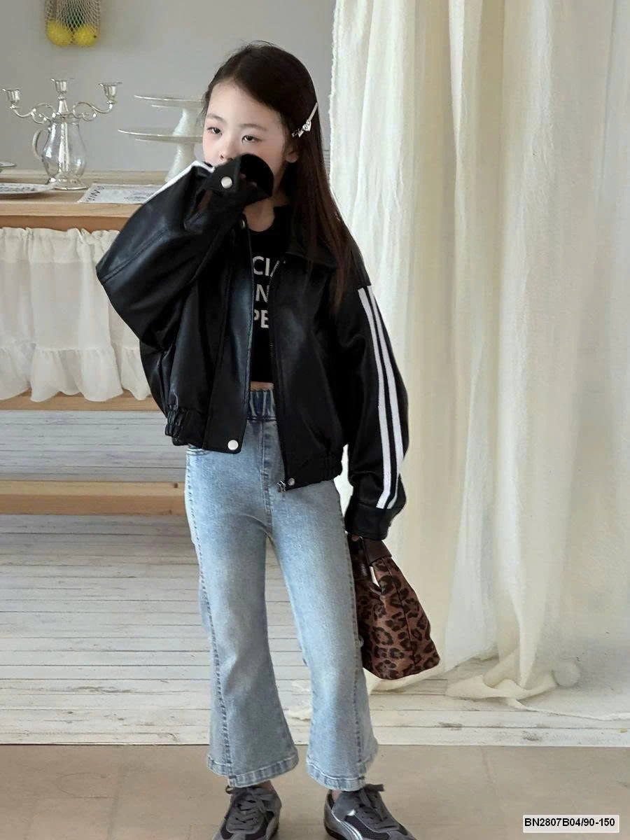 Quần jean ống loe cạp chun