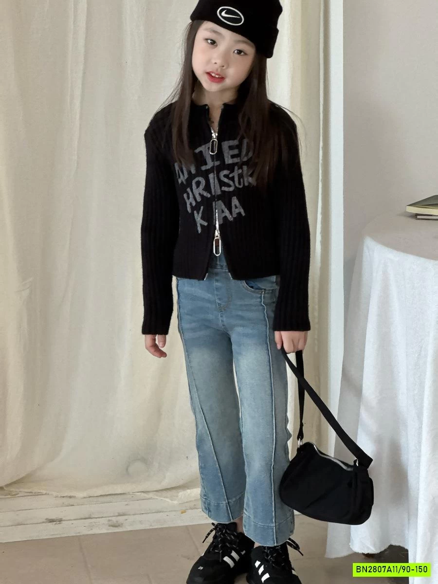 KHOÁC LEN CROPTOP KHÓA KÉO