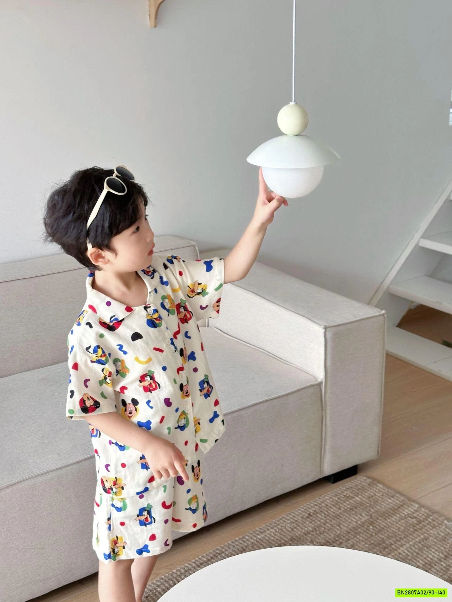 PIZAMA ĐŨI NGẮN TAY MẸ BÉ