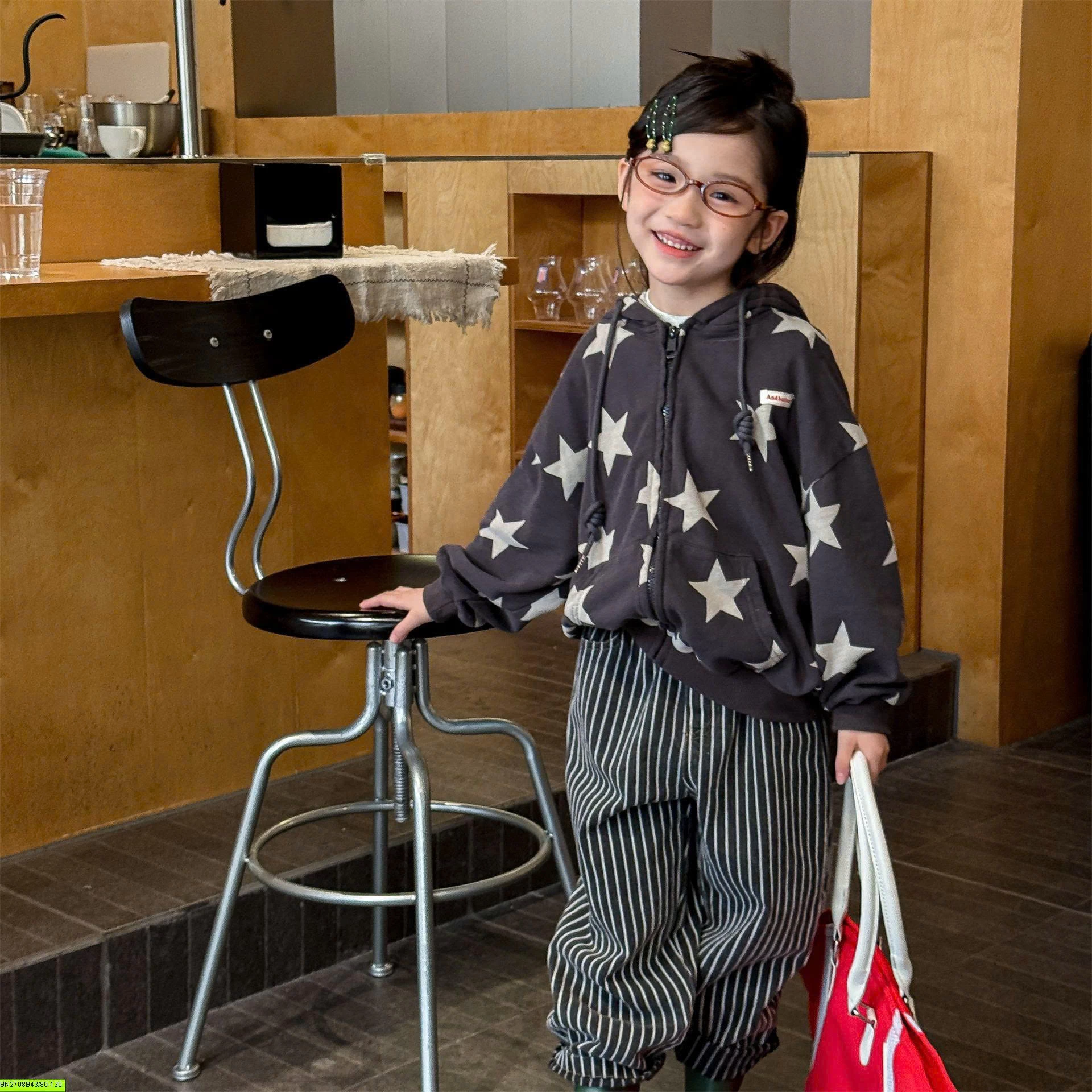 ÁO KHOÁC NỈ MŨ SAO AD BABY