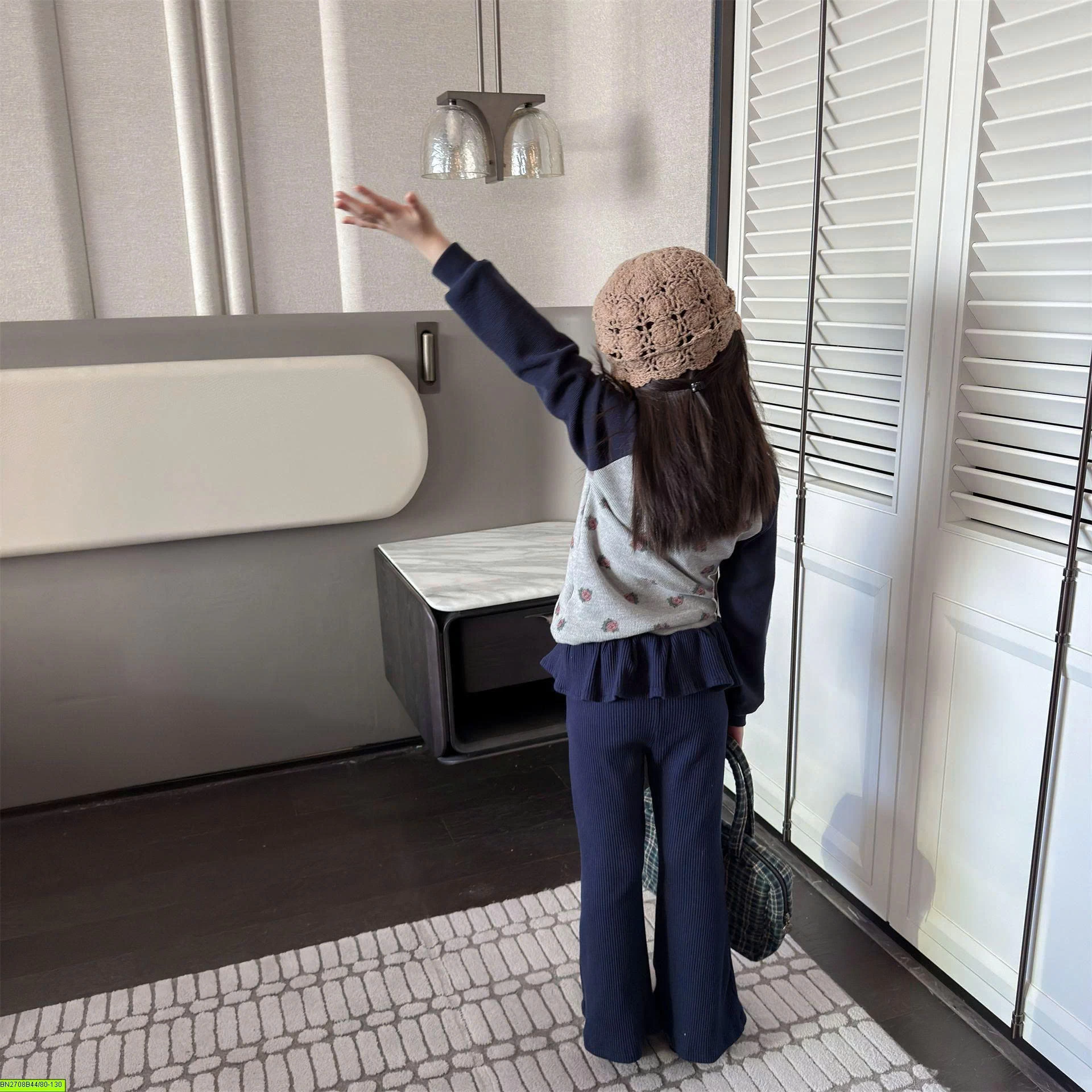 QUẦN LOE PHỐI CẠP BÈO AD BABY