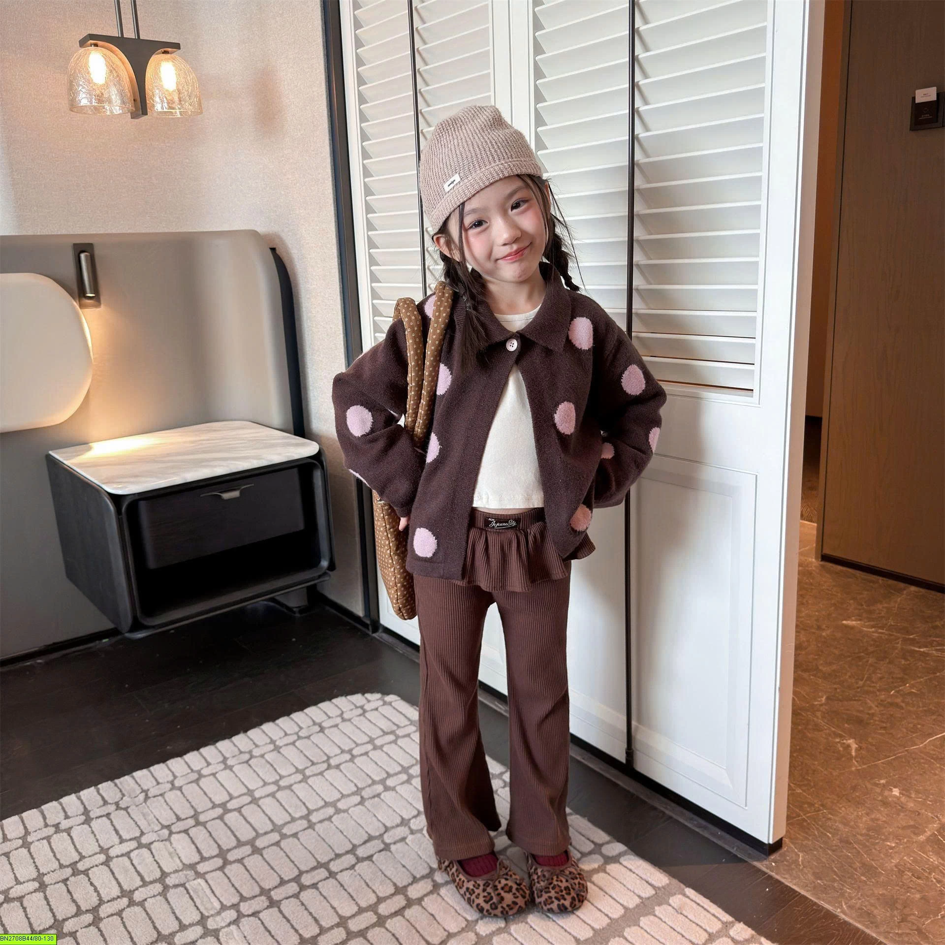 QUẦN LOE PHỐI CẠP BÈO AD BABY