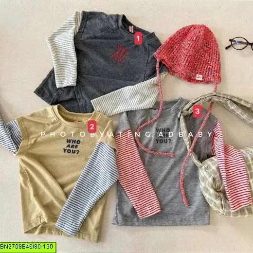 ÁO PHÔNG DÀI TAY GIẢ HAI LỚP AD BABY