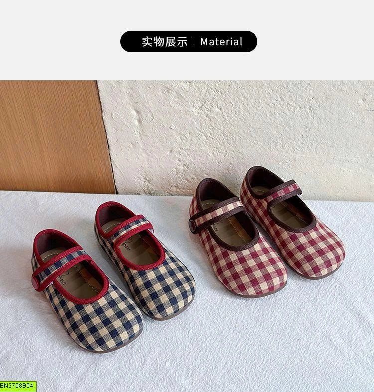 GIÀY BÚP BÊ CARO QUAI DÁN