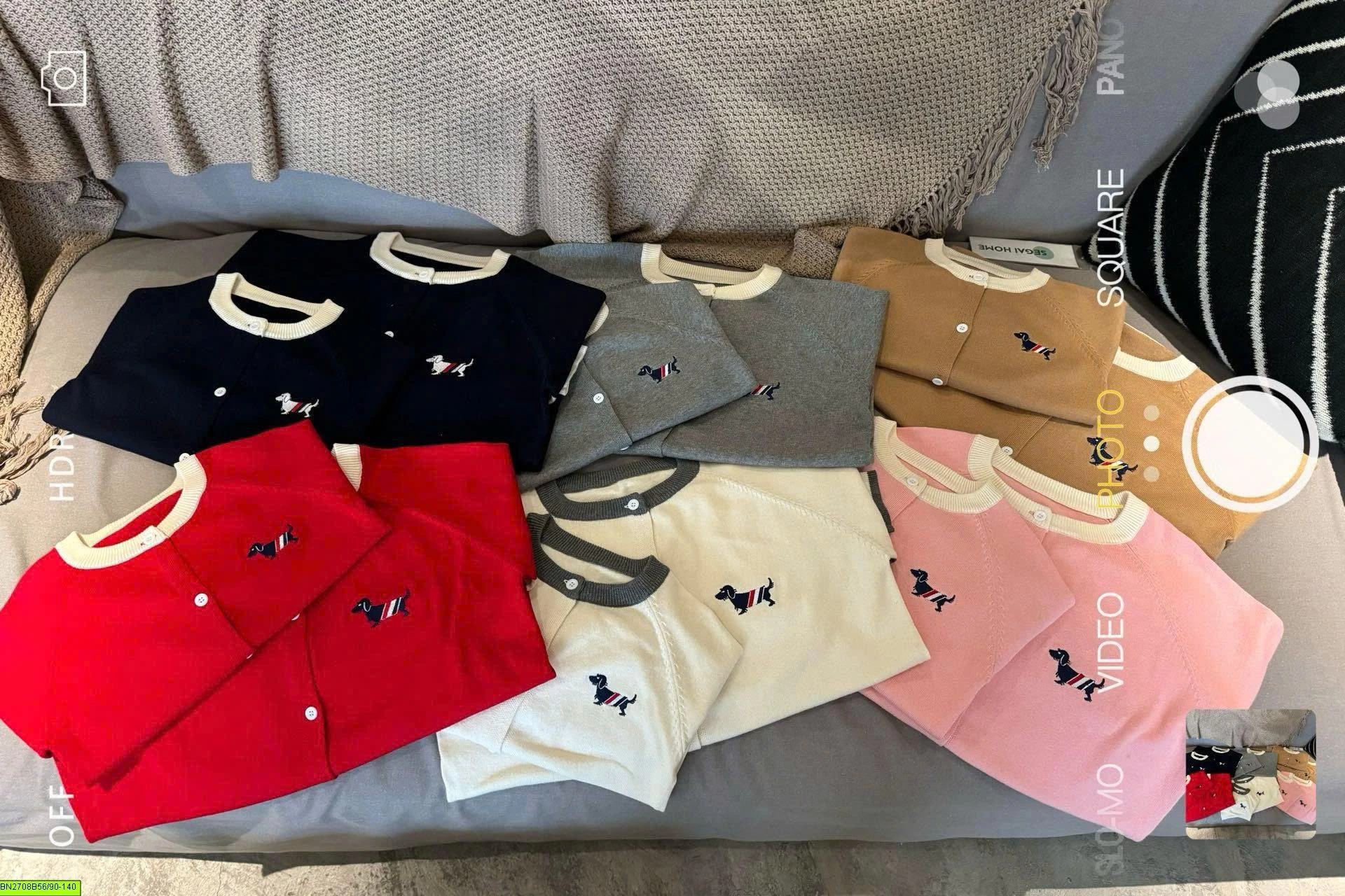 ÁO CARDIGAN THÊU CHO GIA ĐÌNH