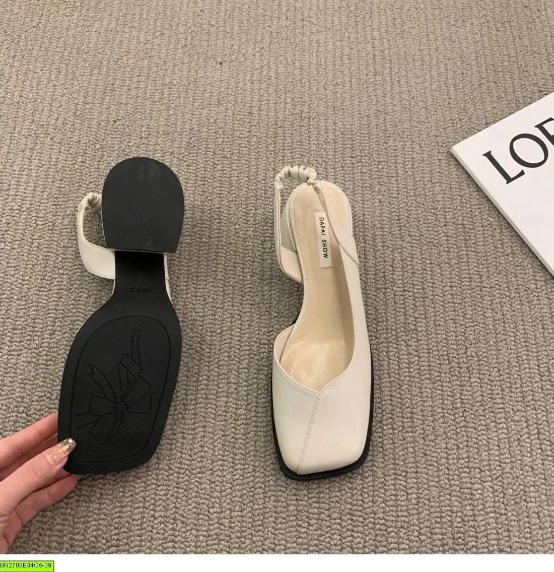 SLINGBACK MŨI VUÔNG