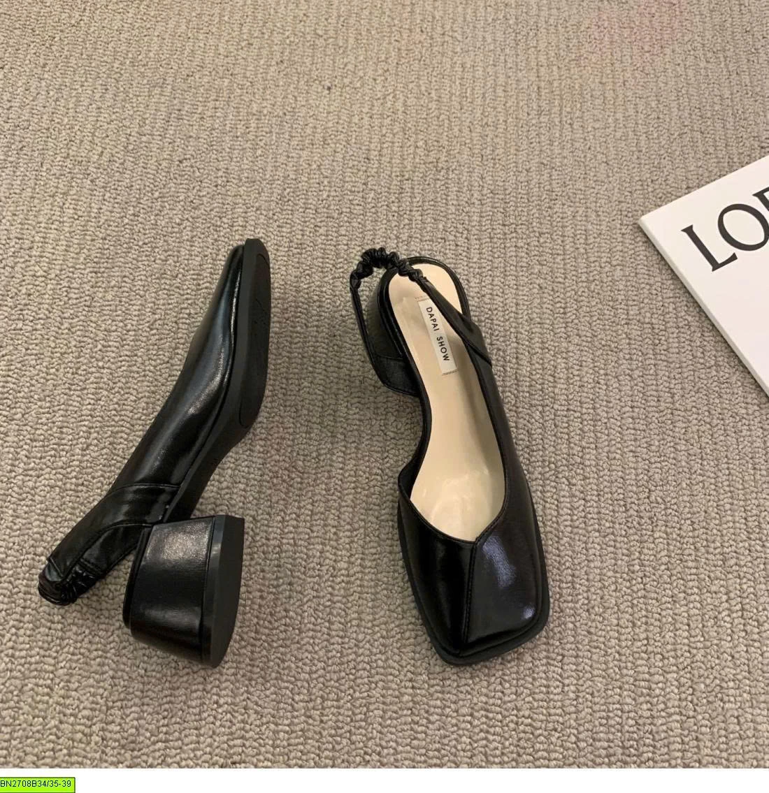 SLINGBACK MŨI VUÔNG